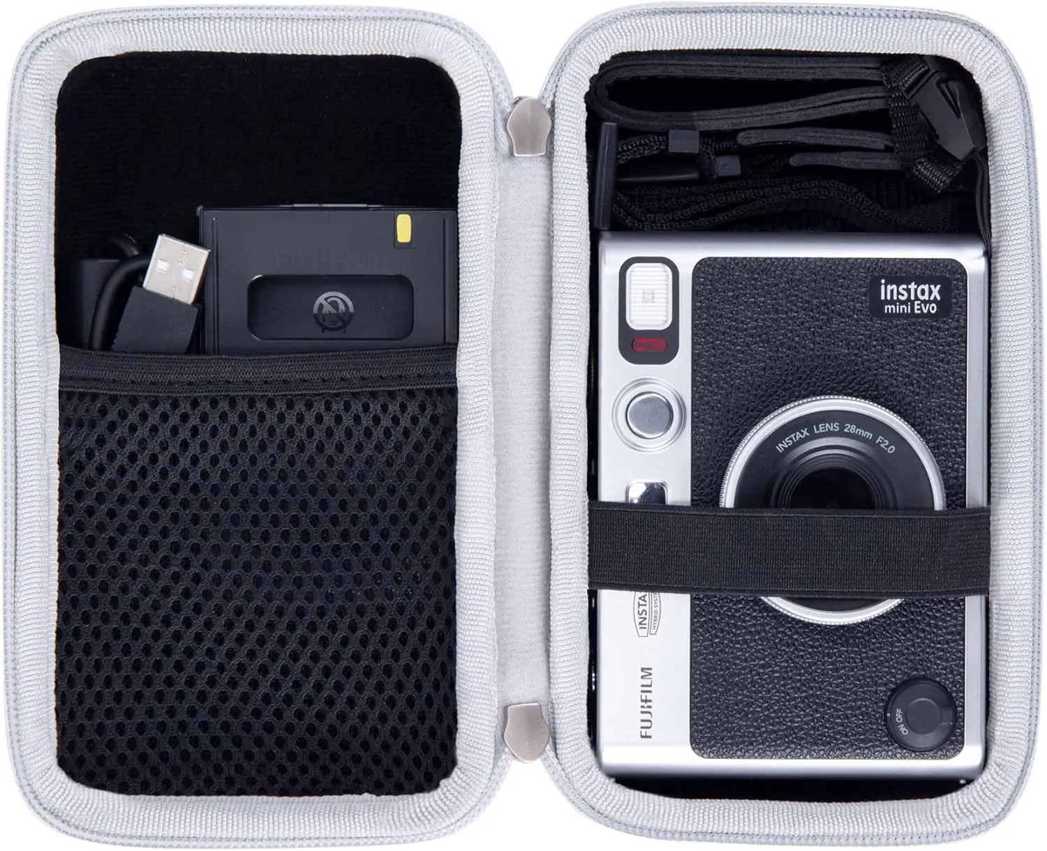 khanka for Fujifilm Instax Mini Evo Instant Camera Hard Carrying Case
