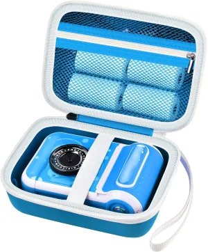 Kids Instant Print Camera Case for Dylanto/for ESOXOFFORE/for VTech KidiZoom PrintCam/Creator Cam/for Goopow/for GKTZ/for FUNKAM/for Agoigo Waterproof Digital Video Toddler Cameras - Box Only (Blue)