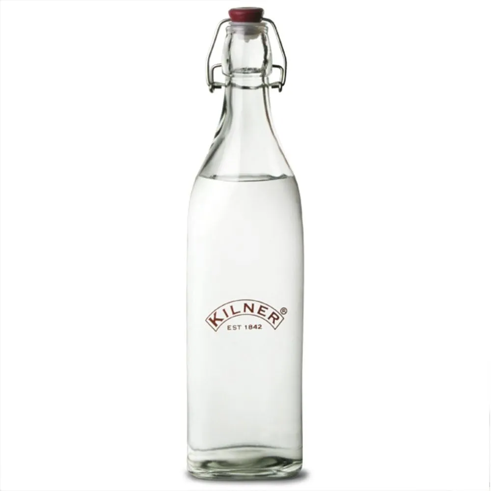 Kilner Square Swing Top Glass Bottle | 1L