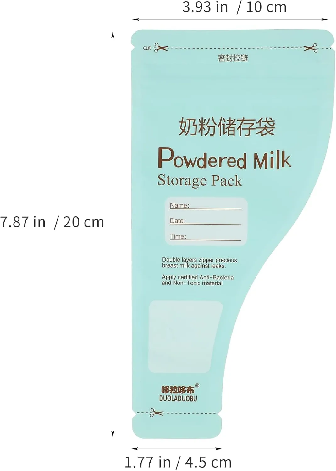 Kisangel 90pcs Milk Powder Storage Bags Powder Formula Bags Disposable Milk Formula Pouches Breastmilk Storage Bag for Feeding Milk Food Bag