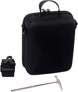 Kisangel Portable Kalimba Shoulder Bag Storage Case Bag Metal Zipper Head Black for