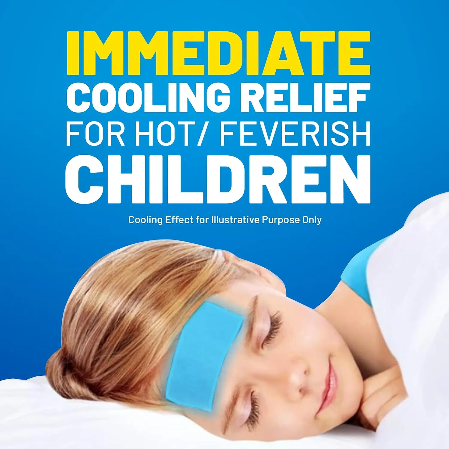 Kool 'N' Soothe Kids Cooling Strip Sachets, 4 Count (Pack of 1)