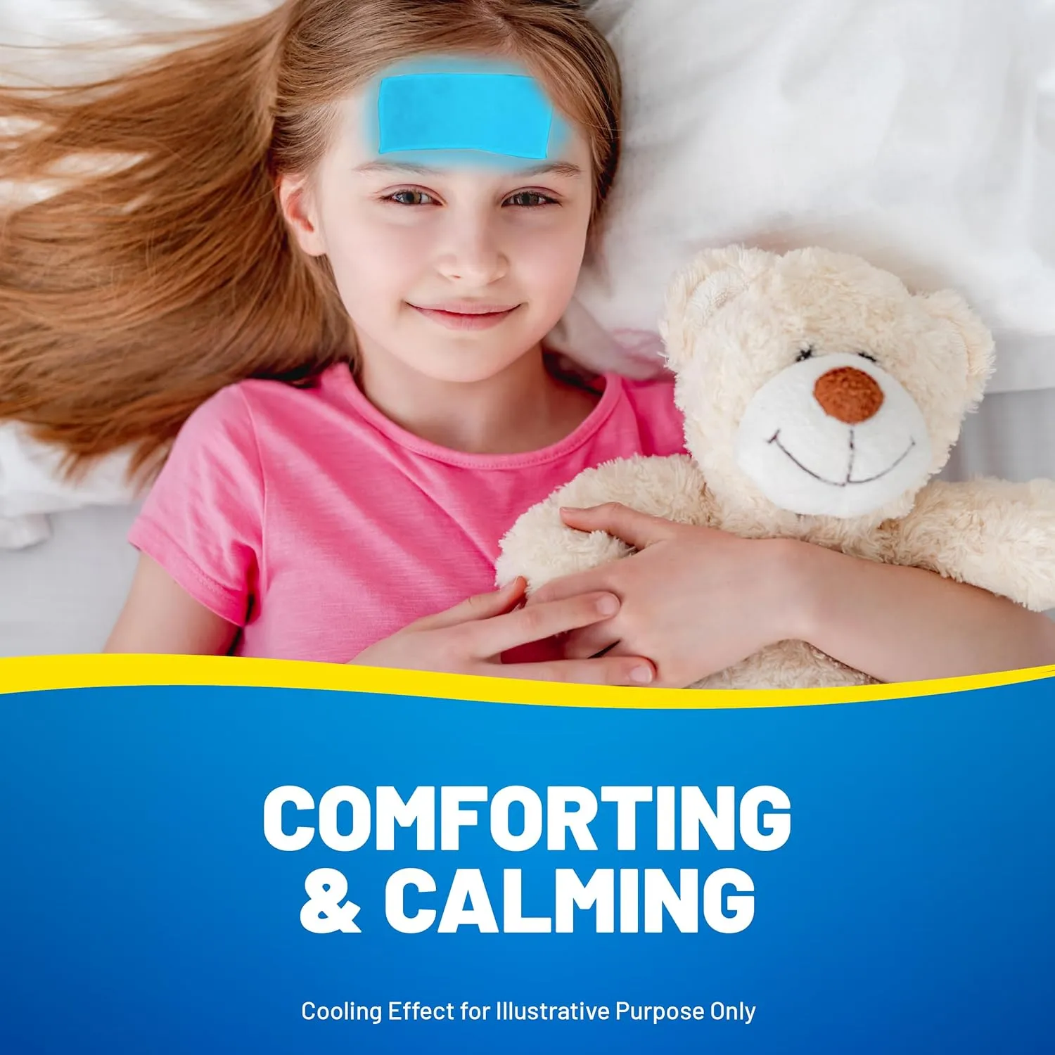 Kool 'N' Soothe Kids Cooling Strip Sachets, 4 Count (Pack of 1)