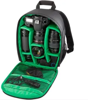 Kovek Camera Bag, Professional Camera Backpack, Camera Waterproof Bag, Shockproof Camping Bag, Camera Bag Travel, Backpack for DSLR SLR Mirrorless, Camera Bag for Canon DSLR Sony (Green)