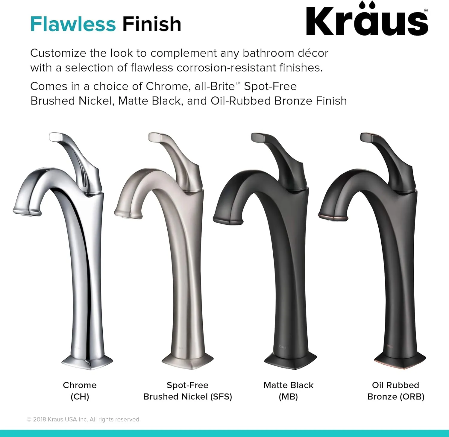 KRAUS KVF-1200ORB Arlo Single Handle Vessel Bathroom Faucet with Pop Up Drain, Oil Rubbed Bronze