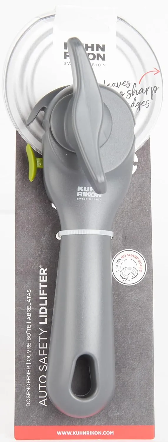 Kuhn Rikon Can Opener with Lid-Lifting Pincers, Tin Opener with Stainless Steel Blade. Tin Openers for Arthritis Hands. Can Openers That Work – 3 Year Kuhn Rikon Kitchen Accessories Guarantee