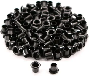 Kydex Holster Eyelets - (#8-9 Length) - (1/4 in. Diameter) - (Black Coated) - (100 Pack) - (USA Made) - Kydex Rivets for DIY Holster and Sheath Making