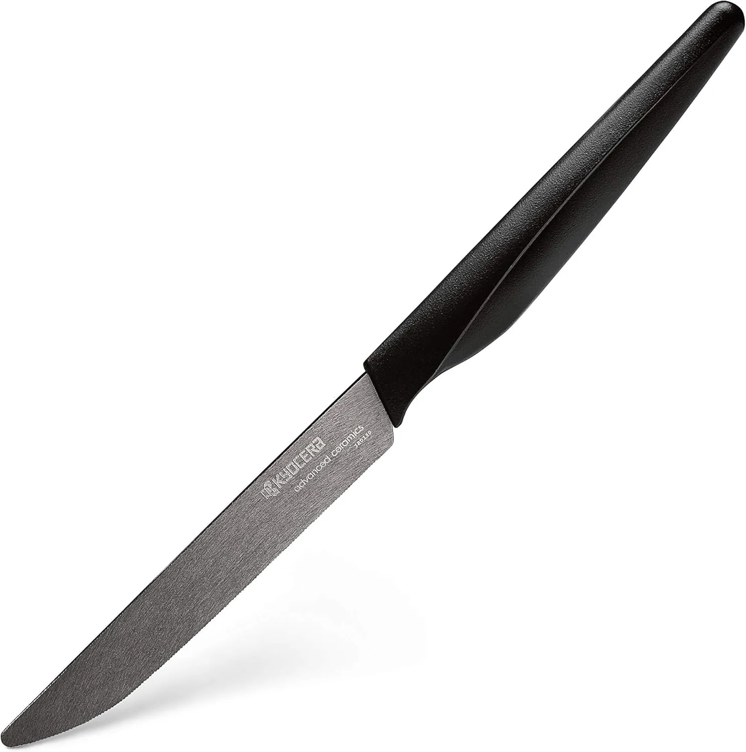 Kyocera 4-piece Ceramic Steak Knife Set, 4.5" Black