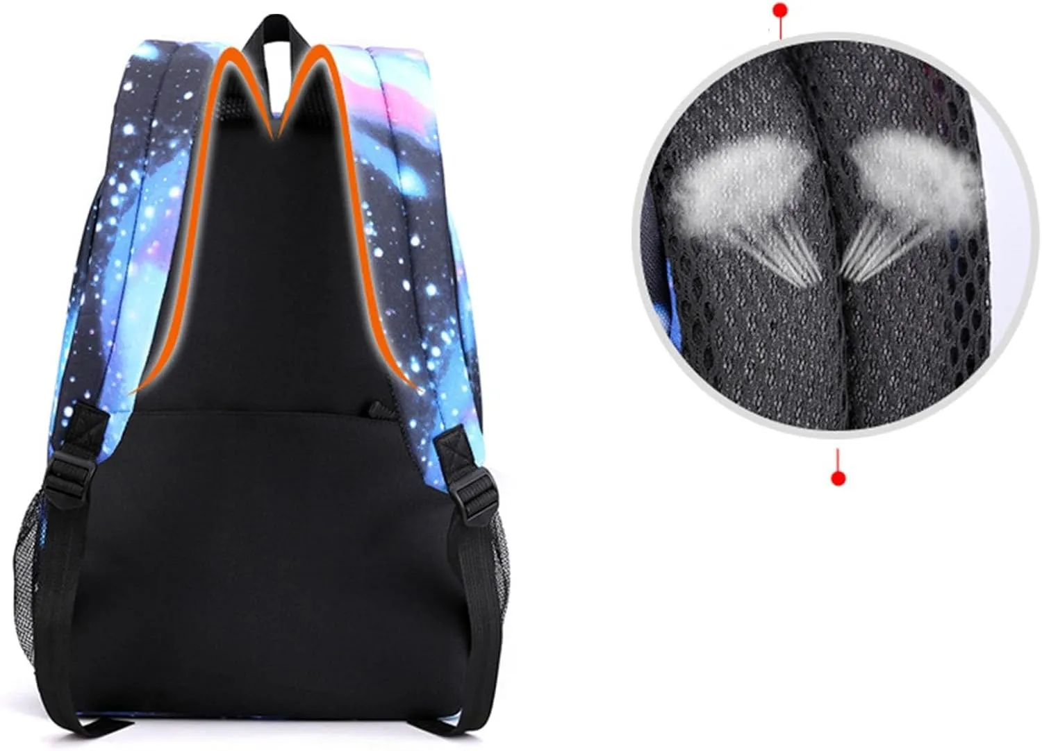 Ladies Multipurpose Design Handbag Adjustable Shoulder Belt Zipper Backpacks Stylish Daypack Purse Shoulder Bag(A)