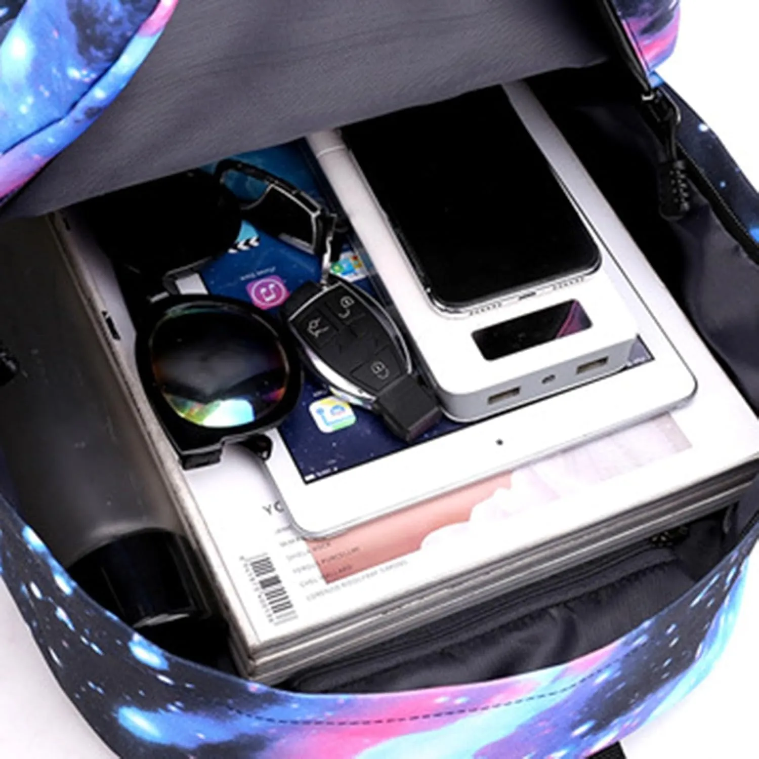 Ladies Multipurpose Design Handbag Adjustable Shoulder Belt Zipper Backpacks Stylish Daypack Purse Shoulder Bag(E)