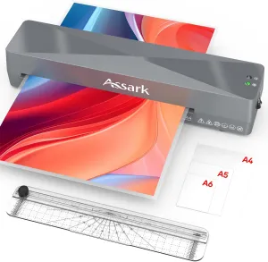 Laminator, 9 Inch A4 Thermal Laminator Machine with Laminating Sheets 9pcs & Paper Trimmer, 4 in 1 Hot & Cold Personal Lamination Kit for Home Office School Use, Fast Warm-Up & Quiet, Never Jam