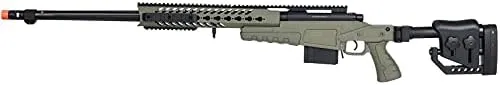 Lancer Tactical WellFire MB4418-2 Bolt Action Airsoft Sniper Rifle OD Green 380 FPS