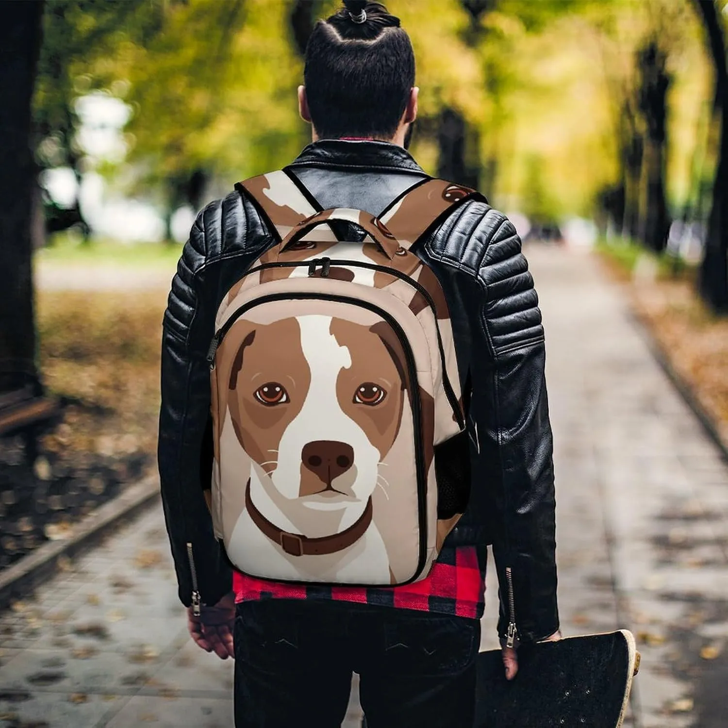 Laptop Backpack for Men Women Daypack Animation Style Dog Computer Bag Travel Backpacks Laptop Bag