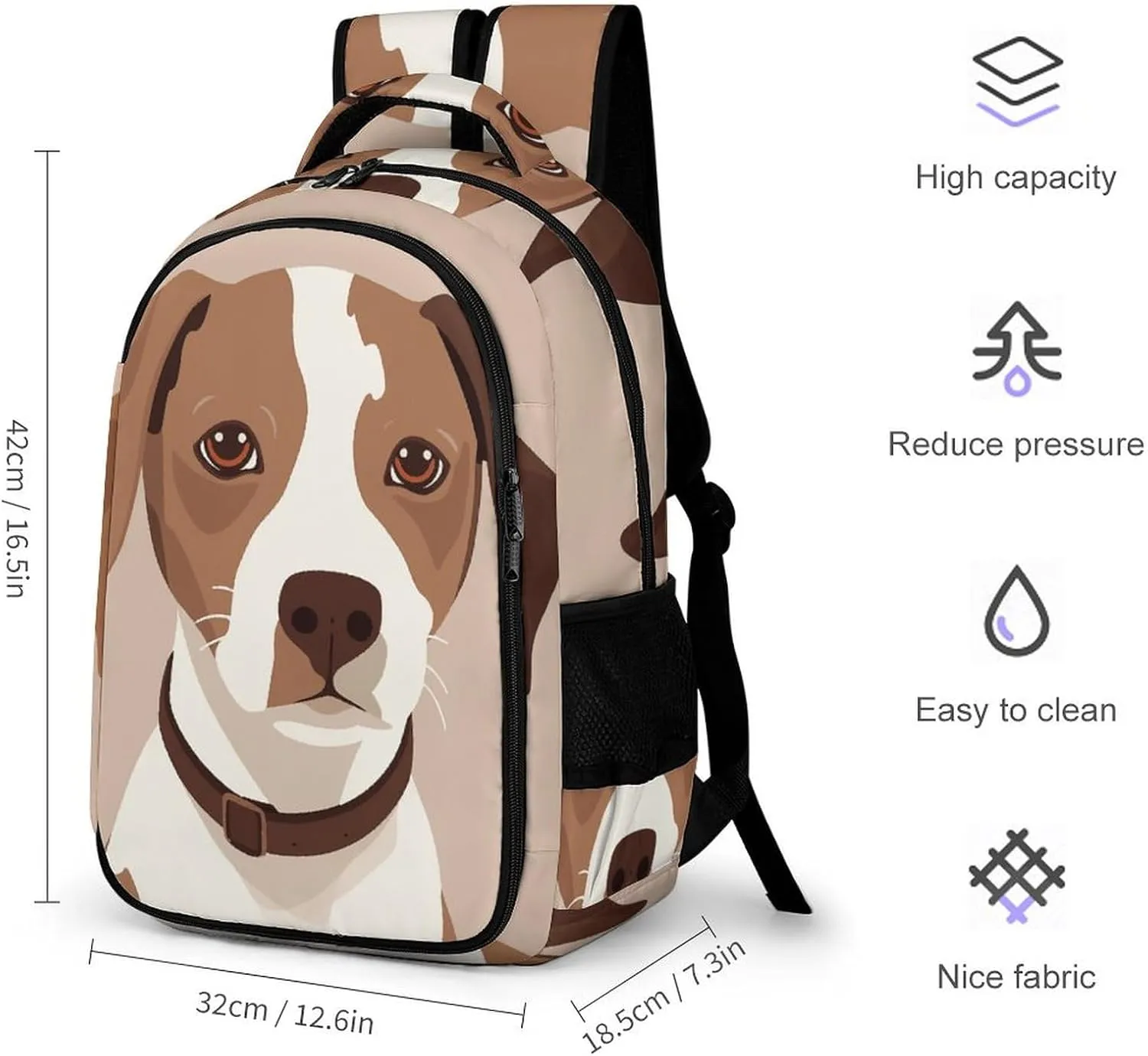 Laptop Backpack for Men Women Daypack Animation Style Dog Computer Bag Travel Backpacks Laptop Bag