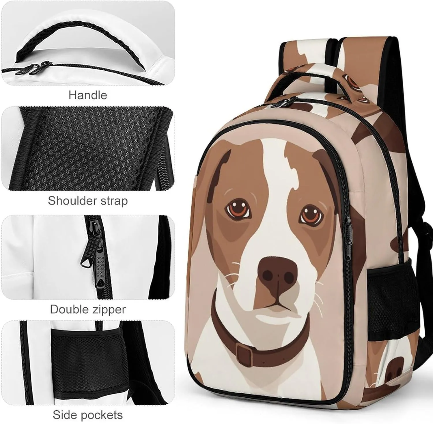 Laptop Backpack for Men Women Daypack Animation Style Dog Computer Bag Travel Backpacks Laptop Bag