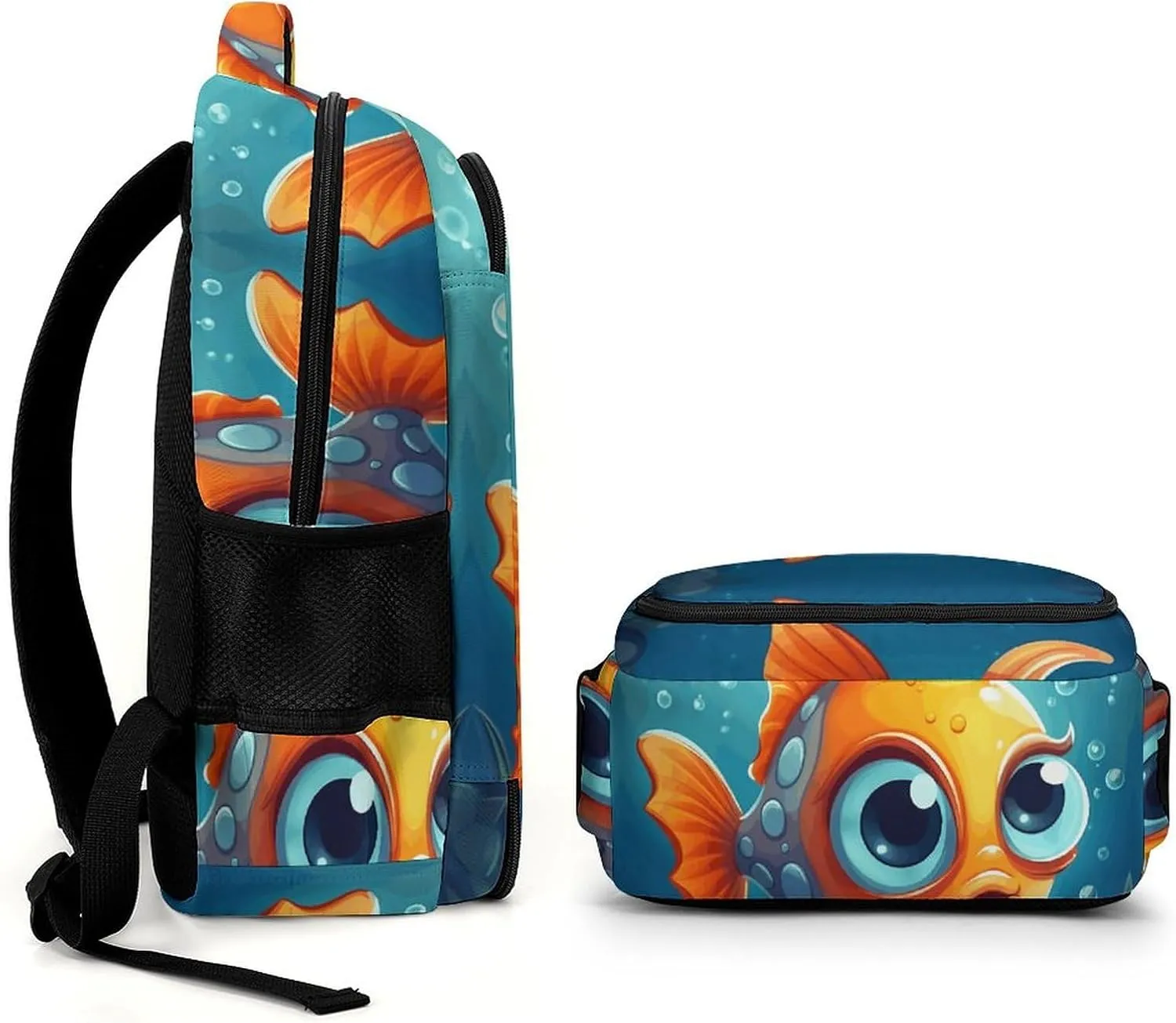 Laptop Backpack for Men Women Daypack Cartoon Little Fish Computer Bag Travel Backpacks Laptop Bag