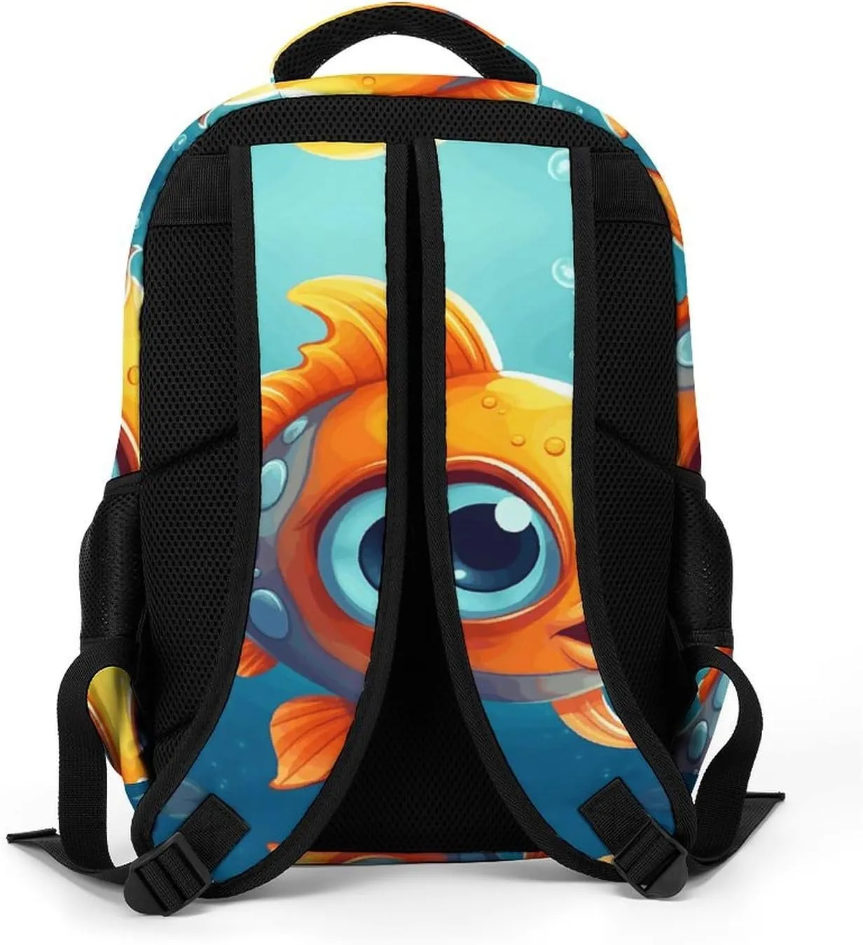 Laptop Backpack for Men Women Daypack Cartoon Little Fish Computer Bag Travel Backpacks Laptop Bag