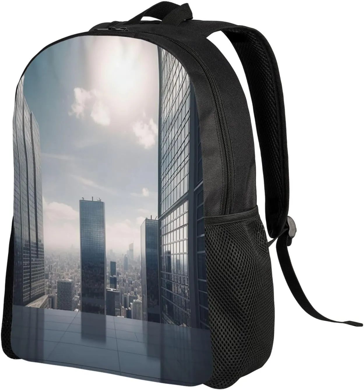 Laptop Backpack for Men Women Lightweight Backpack Skyscraper Buildings Rucksack Laptop Bag Daypack for Travel