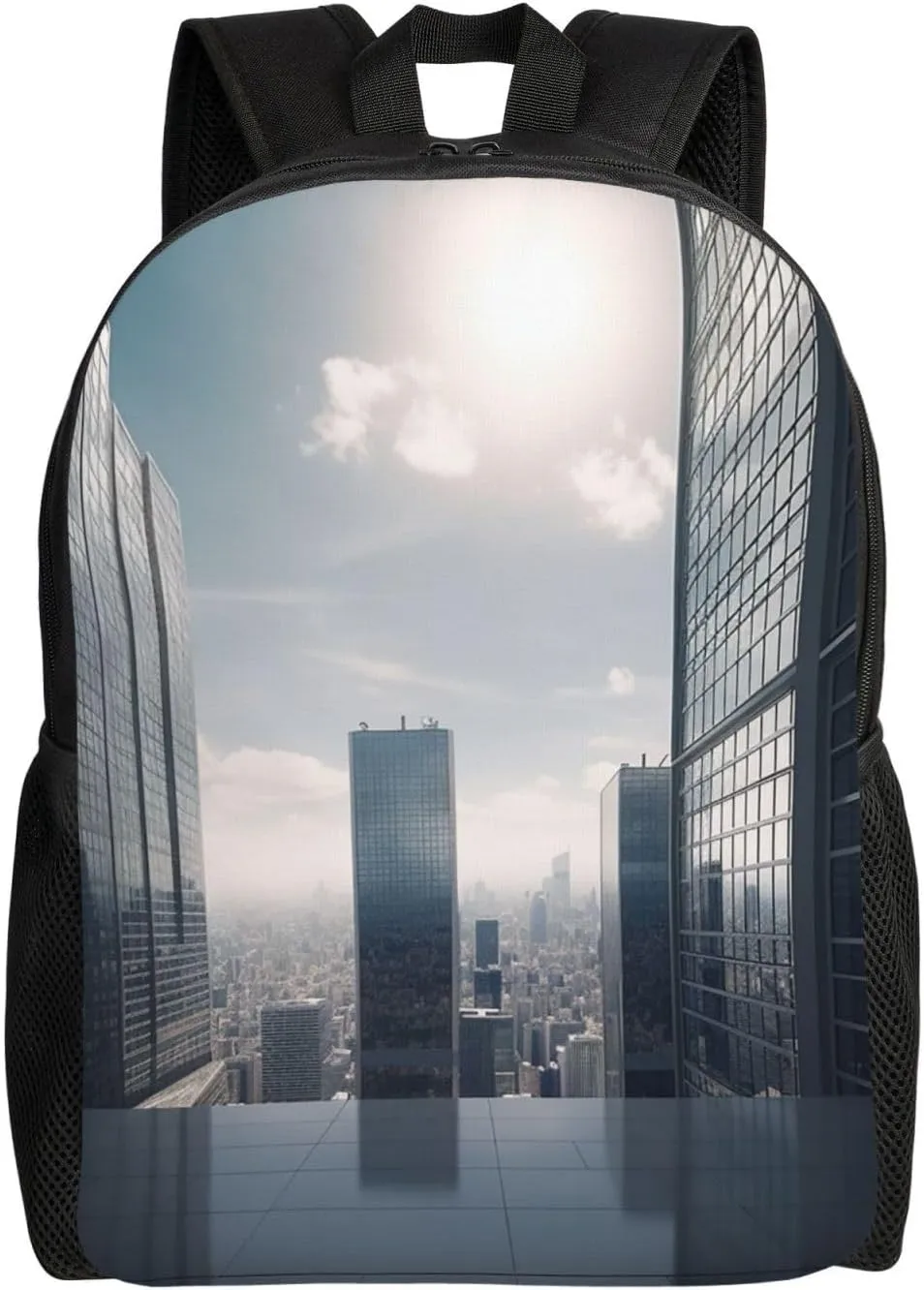 Laptop Backpack for Men Women Lightweight Backpack Skyscraper Buildings Rucksack Laptop Bag Daypack for Travel