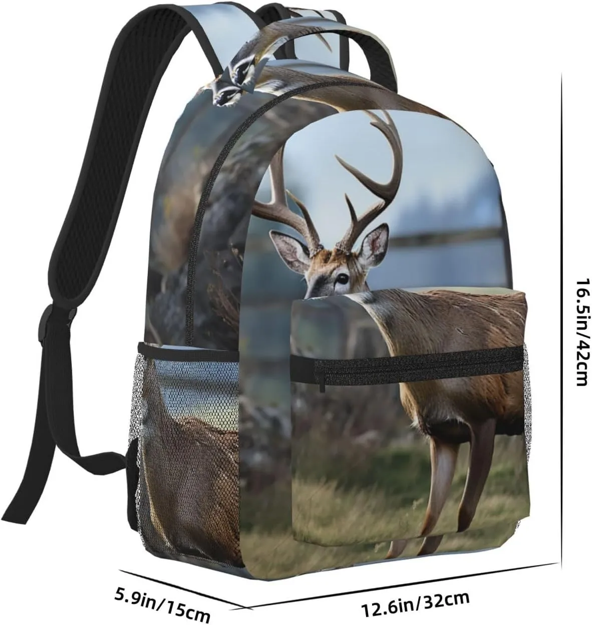 Laptop Backpack for Men Women Lightweight Travel Backpack Deer Animal Daypack Laptop Bag for Travel