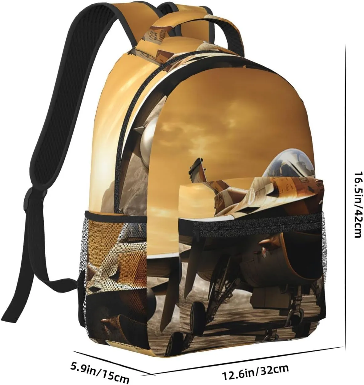 Laptop Backpack for Men Women Lightweight Travel Backpack Falcon Fighter Daypack Laptop Bag for Travel
