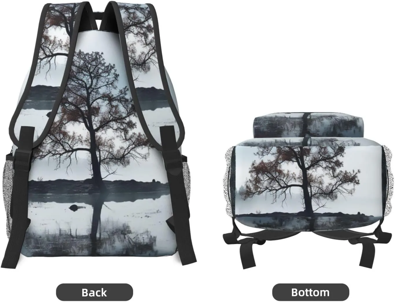 Laptop Backpack for Men Women Lightweight Travel Backpack Tree in the mist Daypack Laptop Bag for Travel