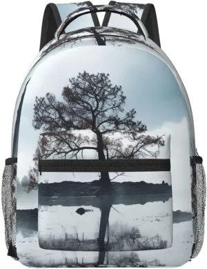 Laptop Backpack for Men Women Lightweight Travel Backpack Tree in the mist Daypack Laptop Bag for Travel