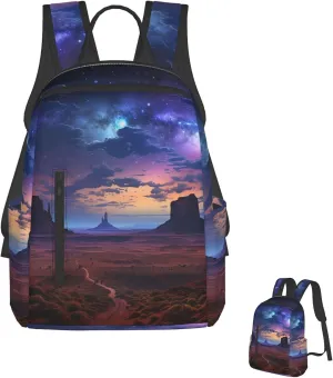 Laptop Backpack Lightweight Travel Backpack Monument Valley Landscape Computer Bag Hiking Daypack for Men Women