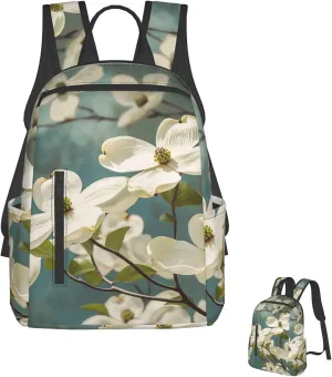 Laptop Backpack Lightweight Travel Backpack Spring Dogwood Blossoms Computer Bag Hiking Daypack for Men Women