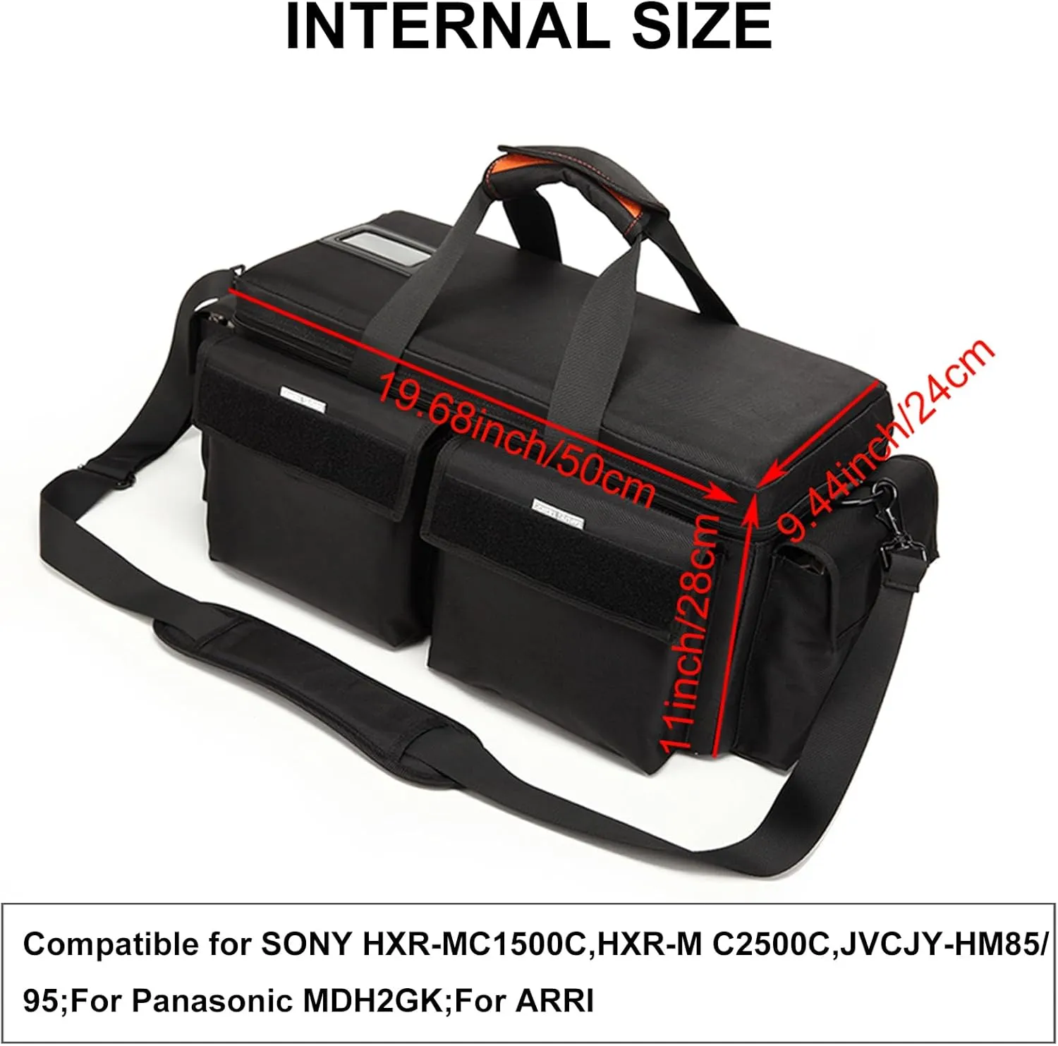 Large Camera Bag, Pressure proof &Waterproof DSLR SLR Mirrorless Gadget bag,Cine Cube Bag for Camera Gear, Photographer, Videographer Videomakers，For FS7/FS6(XL)