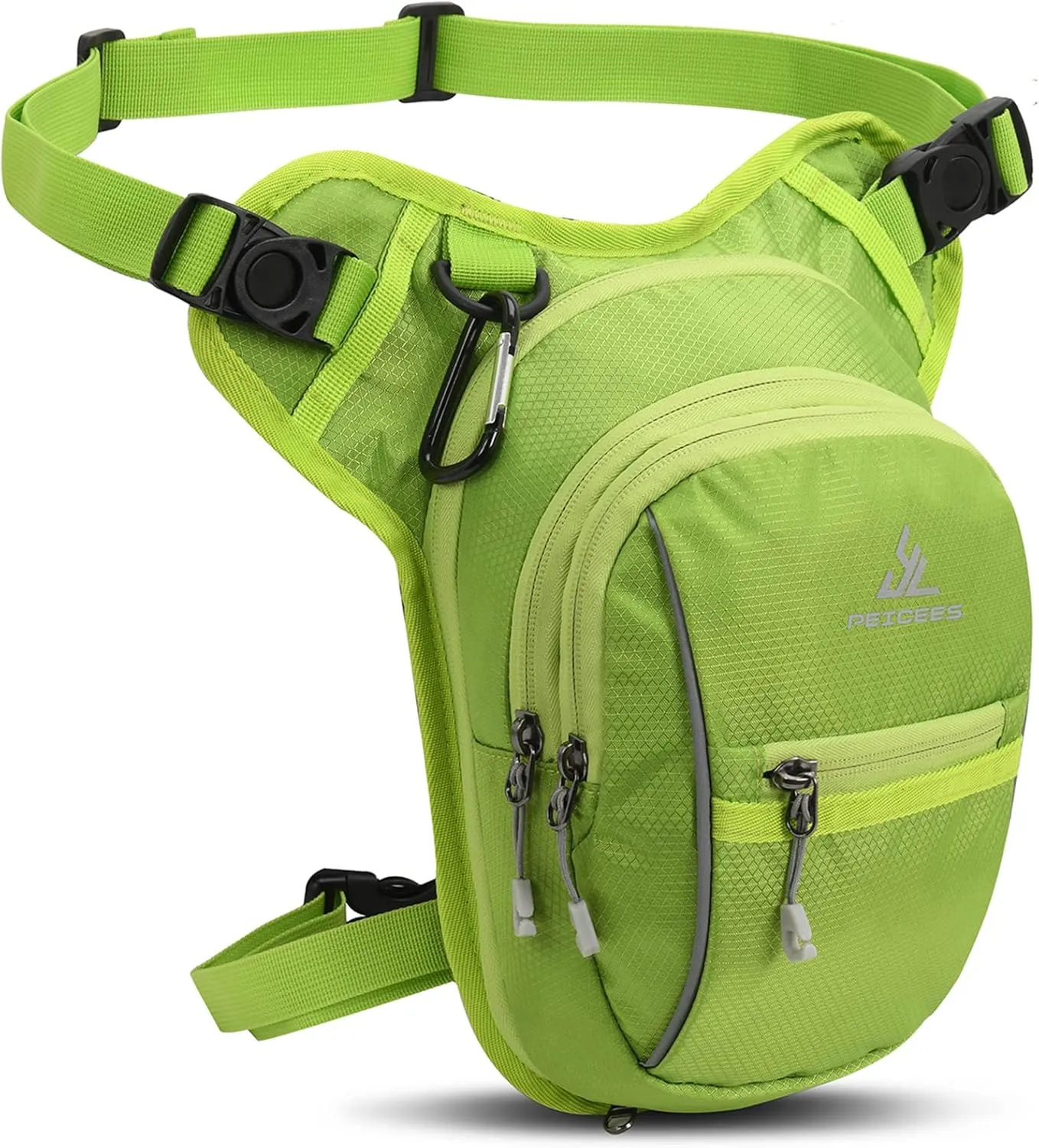Leg Bag for Men Fanny Packs Women Men Outdoor Thigh Bags Motorcycle Ride Crossbody Backpack, Green
