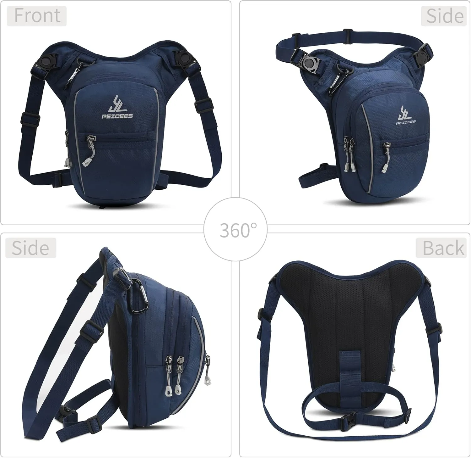Leg Bag for Men Fanny Packs Women Men Outdoor Thigh Bags Motorcycle Ride Crossbody Backpack