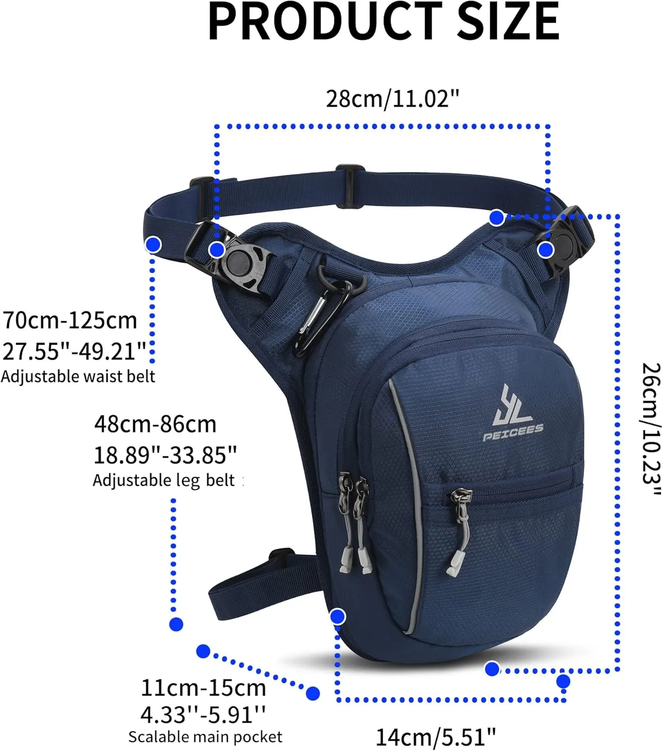 Leg Bag for Men Fanny Packs Women Men Outdoor Thigh Bags Motorcycle Ride Crossbody Backpack