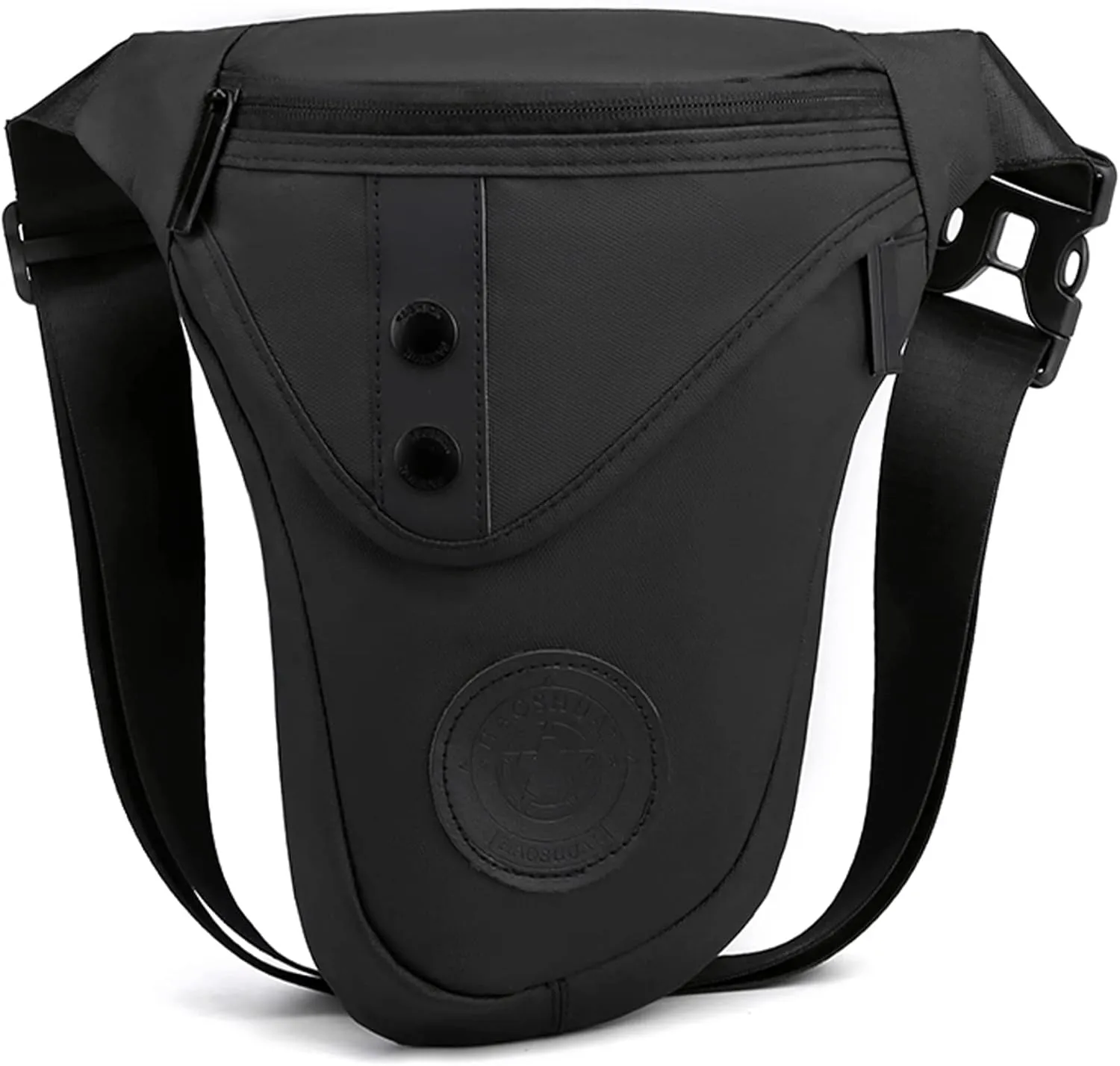 Leg Bag for Men Fanny Packs Women Men’s Outdoor Thigh Bags Motorcycle Ride Crossbody Backpack Shoulder Sling Pack Camping Hiking Cycling Riding, C Black