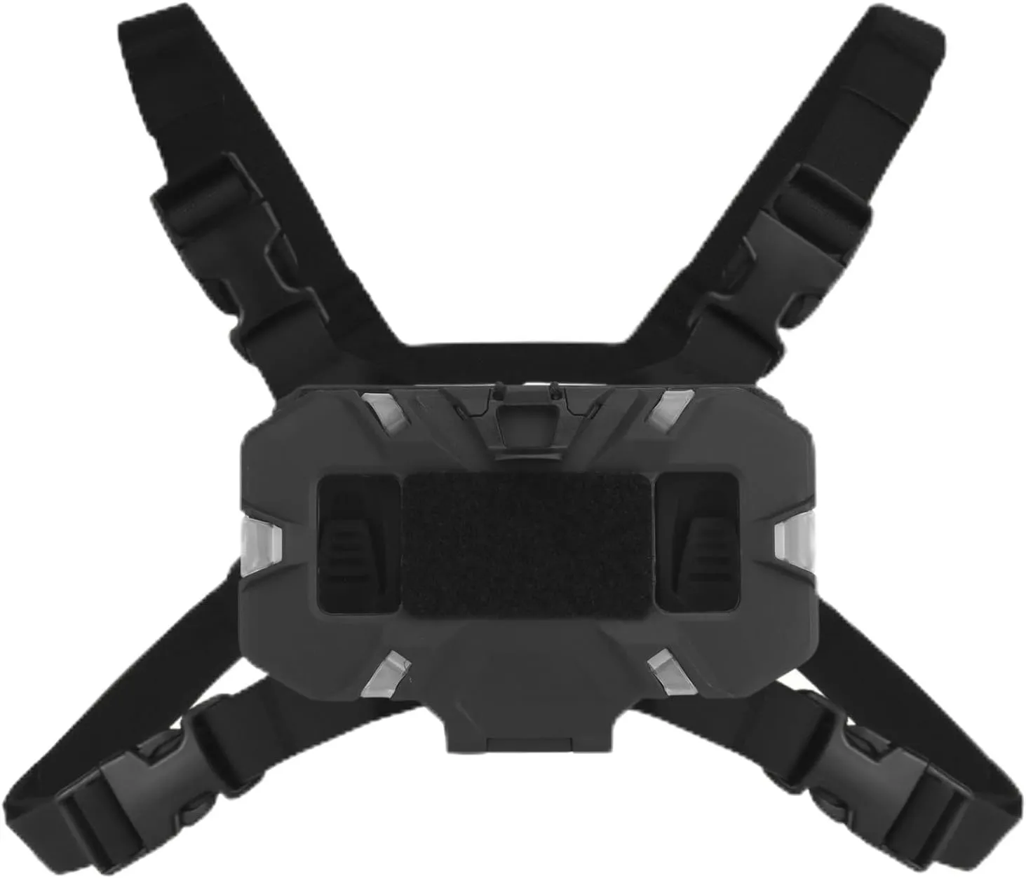 Let-Me-Be FoldPanel Chest Vest Set, Chest Rig Phone Mount for Plate Carrier Accessory Navigation Board, Outdoor Hiking Fishing Cycling Tactical Vest Wearable Phone Carrier for 4.7"-6.7" Screen
