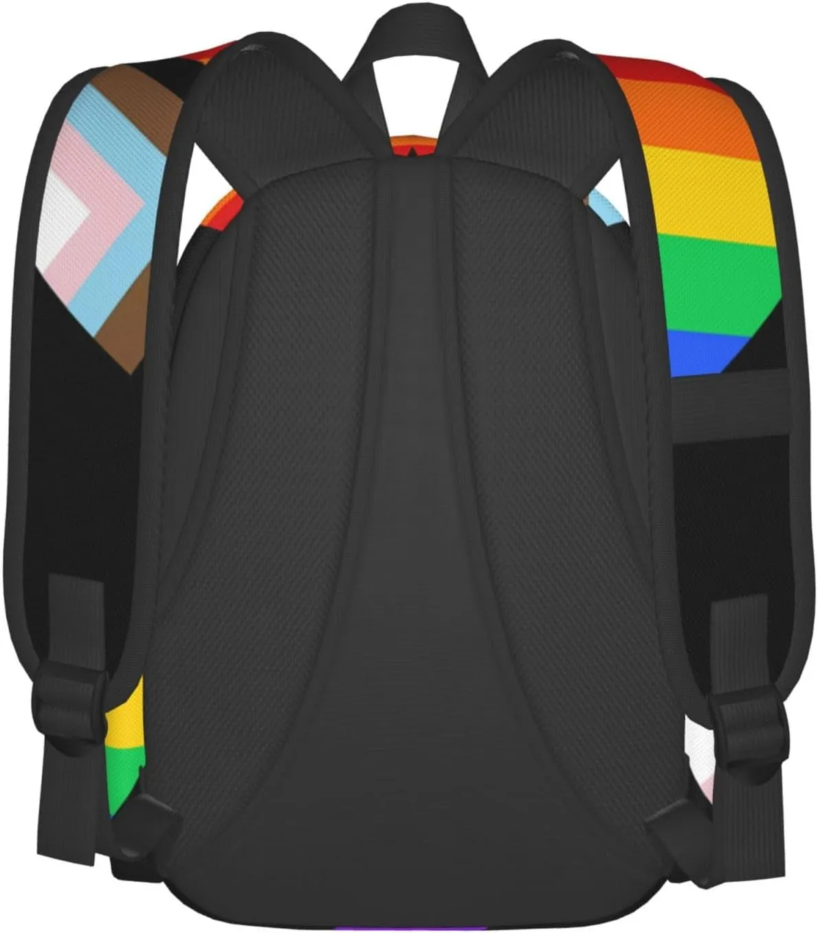 Lgbt Pride Rainbow Gay Allyship Heart Laptop Backpack Shoulder Bag Laptop Pack Travel Backpacks Commuter Back Pack Casual Daypack Bags With Side Pockets