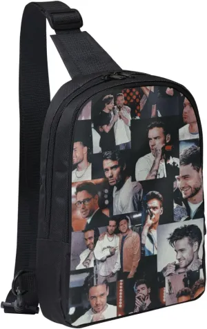 Liam Music Payne Crossbody Bags for Women Men Travel Shoulder Bag with Adjustable Strap Hiking Small Sling Backpack Lightweight Fanny Pack