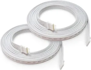 Light Solutions 9.8Ft Extension Cable Compatible with Philips Hue Lightstrip V4 Lighting & Solo lightstrip - LED Strip LED Lighting - Extension Cable Power - White (Pack of 2)