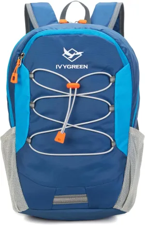 Little Kids Hiking Backpack for Boys or Girls, Small Daypack for Camping or Travel (Blue, Small)