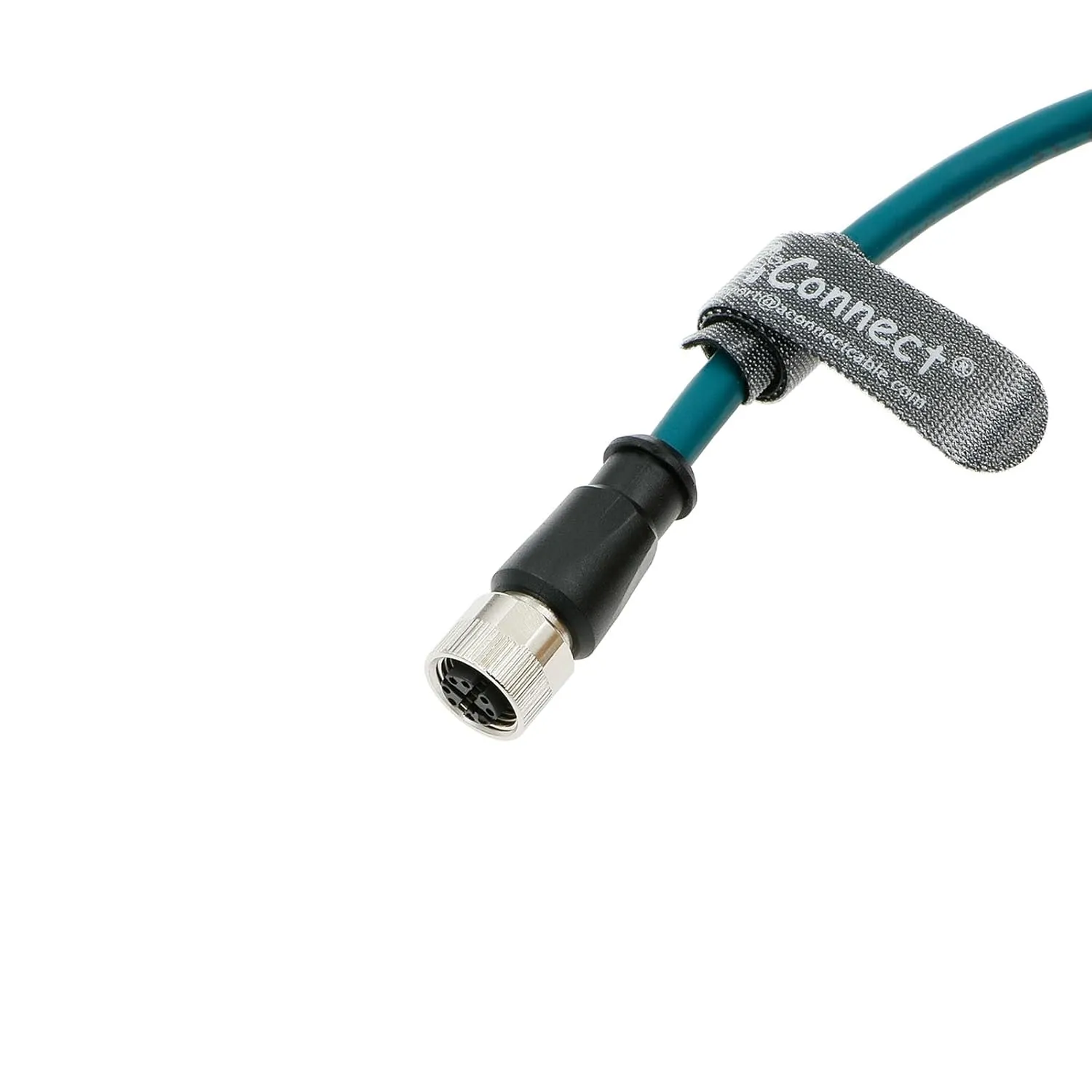 M12 8 Pin X-Code Male to M12 X-Code Female Sensor Connector High Flexible Waterproof Industrial Cable for Cognex Industrial Cameras Automation Device Network 1M