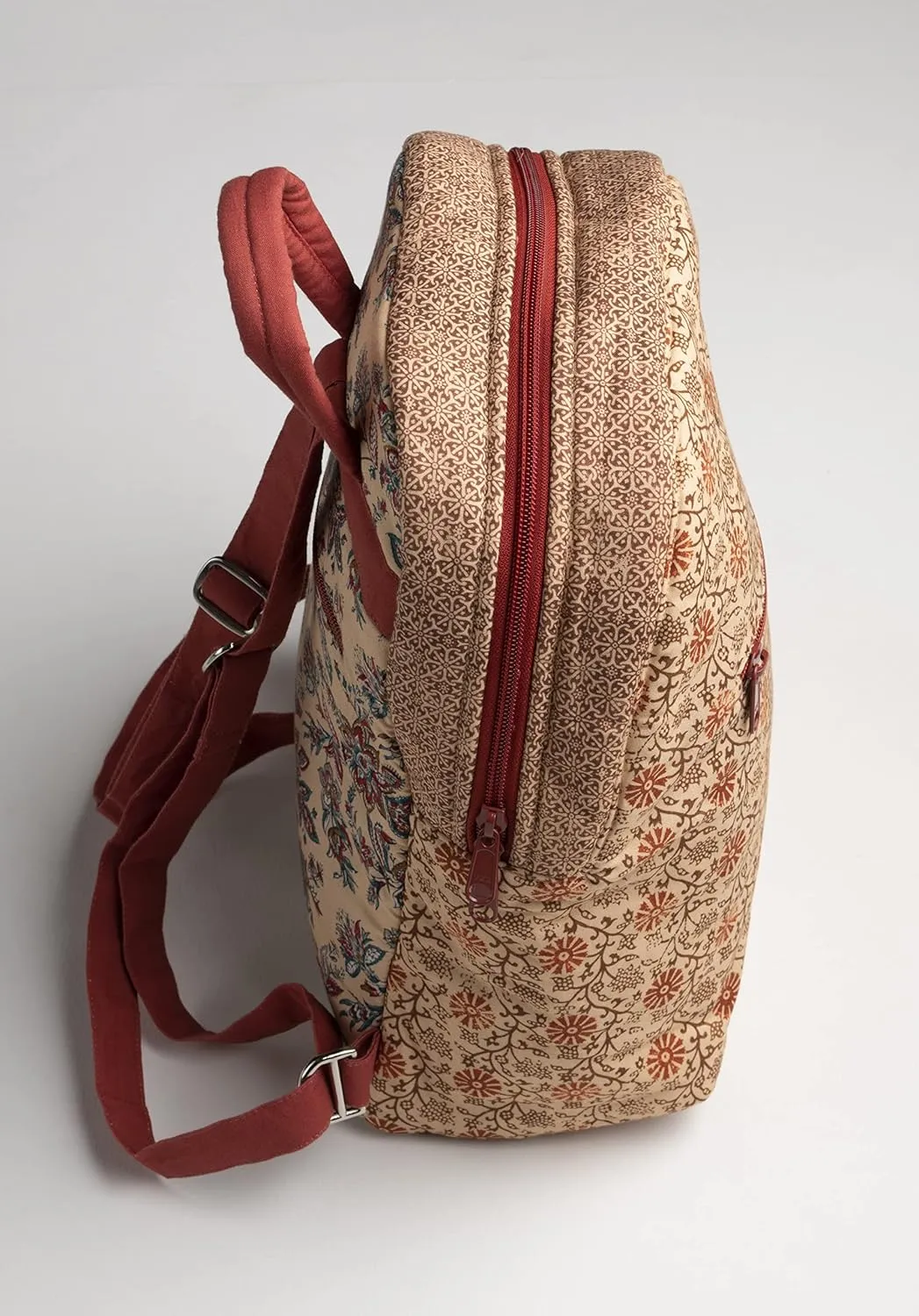 Maison d' Hermine Backpack Cotton Shoulder Backpack with Small Pouch Lightweight Bag for Travel Work Beach Perfect for Women & Men (Asmi - Daya)
