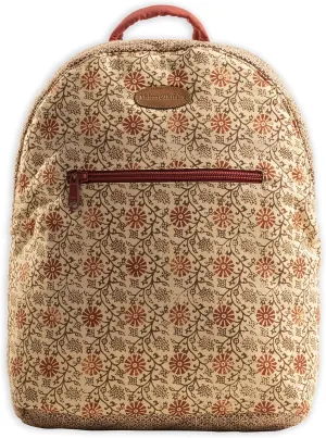 Maison d' Hermine Backpack Cotton Shoulder Backpack with Small Pouch Lightweight Bag for Travel Work Beach Perfect for Women & Men (Asmi - Daya)