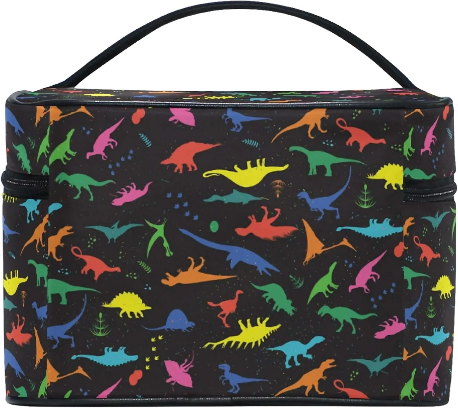 Makeup Bag, Dinosaurs Travel Makeup Organizer Bag Cosmetic Cases Toiletry Bags for Girl Women Ladies