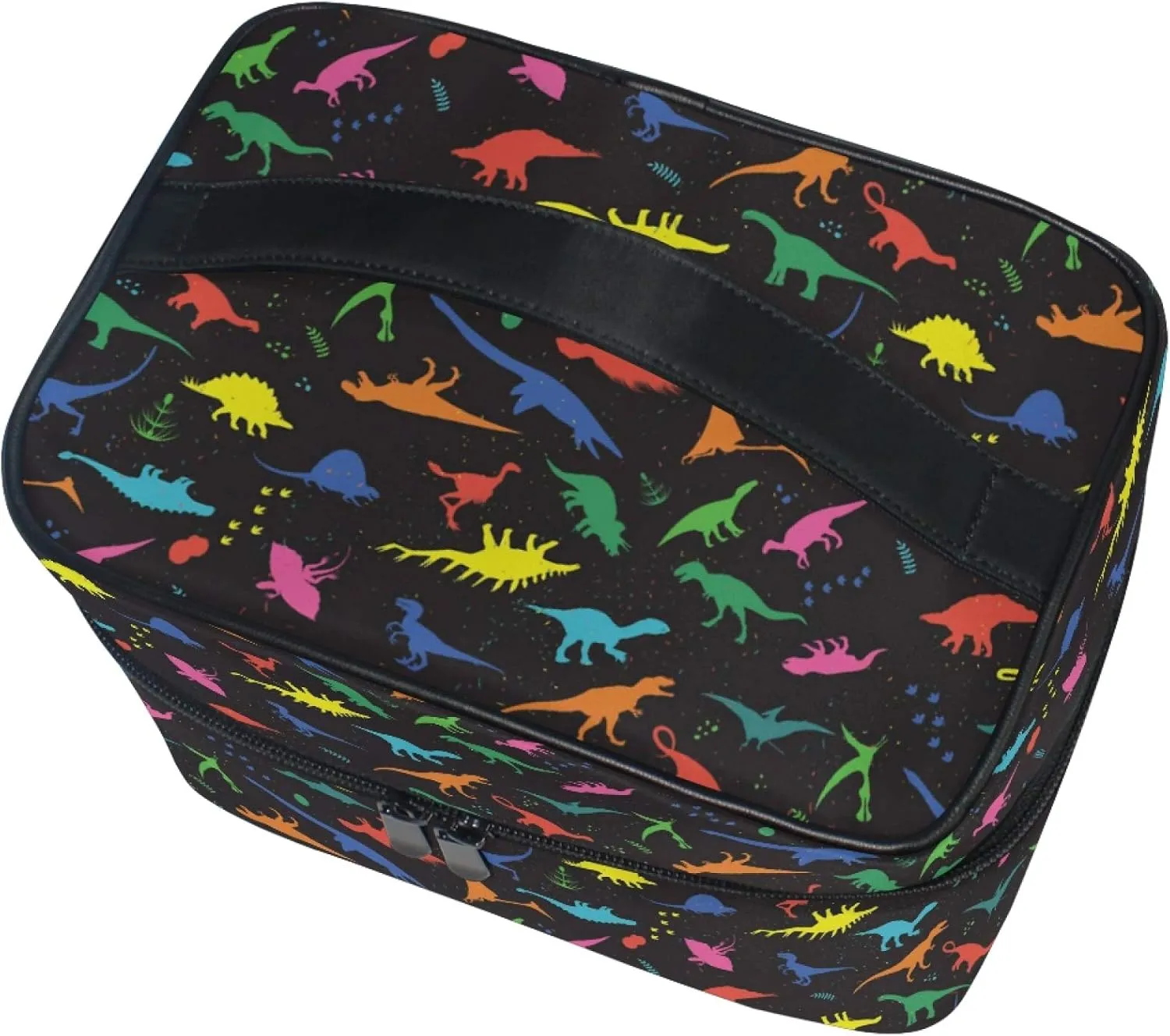 Makeup Bag, Dinosaurs Travel Makeup Organizer Bag Cosmetic Cases Toiletry Bags for Girl Women Ladies