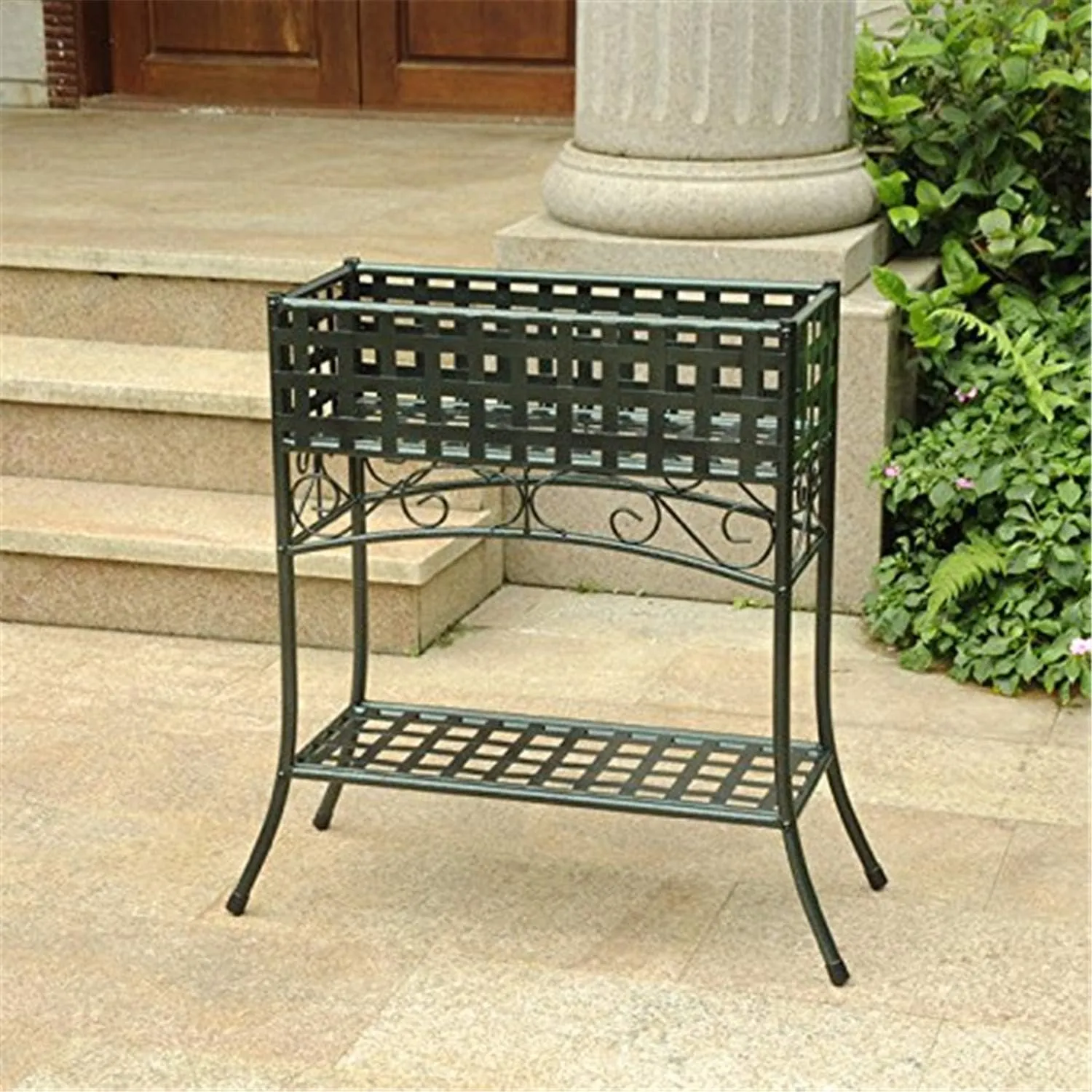 Mandalay Novelty Plant Stand Finish: Verti Gris