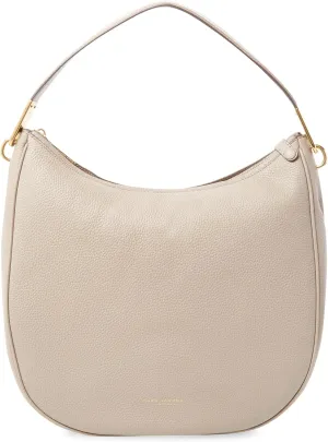 Marc Jacobs Marc Pike Place Leather Hobo Shoulder Bag, Cement