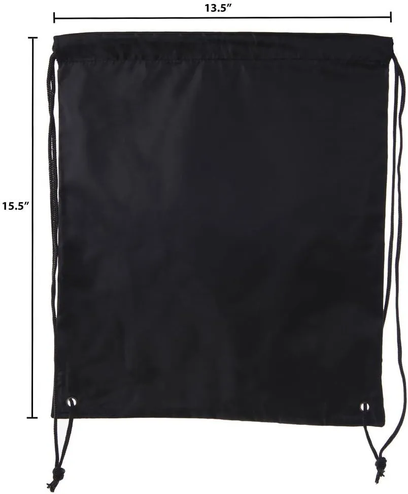 Mato & Hash 25 Bags - Double Strap Drawstring Gym Sack Promotional Party Favor Bag - 15 Colors
