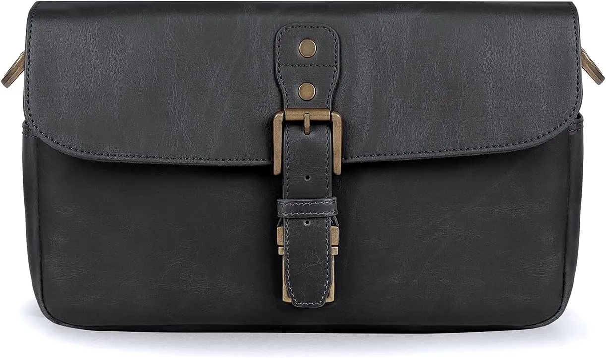 MegaGear Leather Camera Messenger Bag