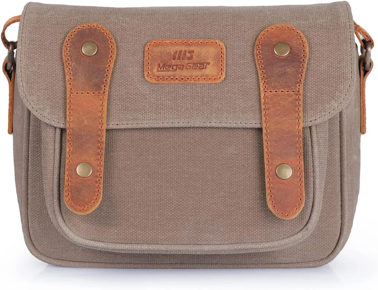MegaGear Sequoia Canvas Bag Compatible with Canon, Nikon, Sony SLR/DSLR Mirrorless Cameras (Mink/Camel)