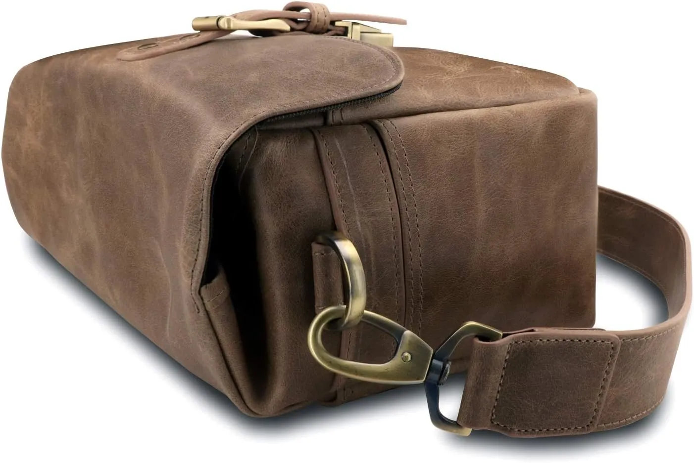MegaGear Torres Genuine Leather Camera Messenger Bag for Mirrorless, Instant and DSLR Cameras